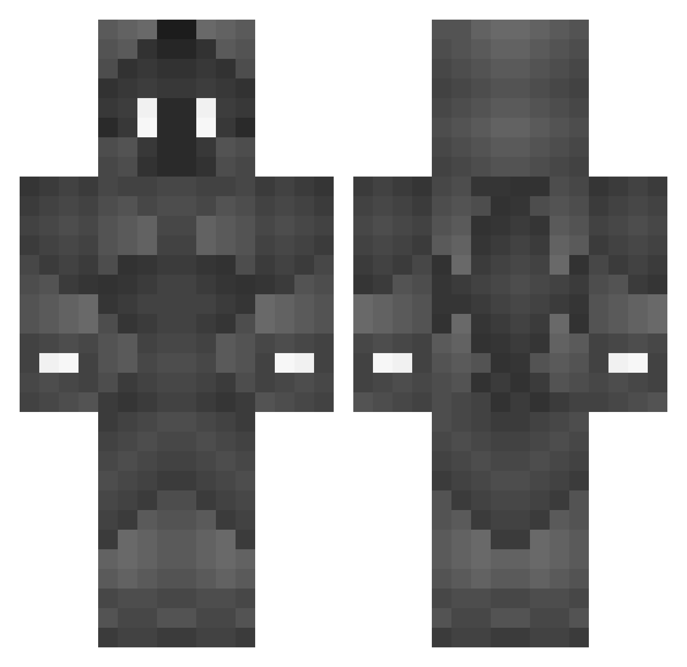 CapableRhino9777 Minecraft skin, front and back view