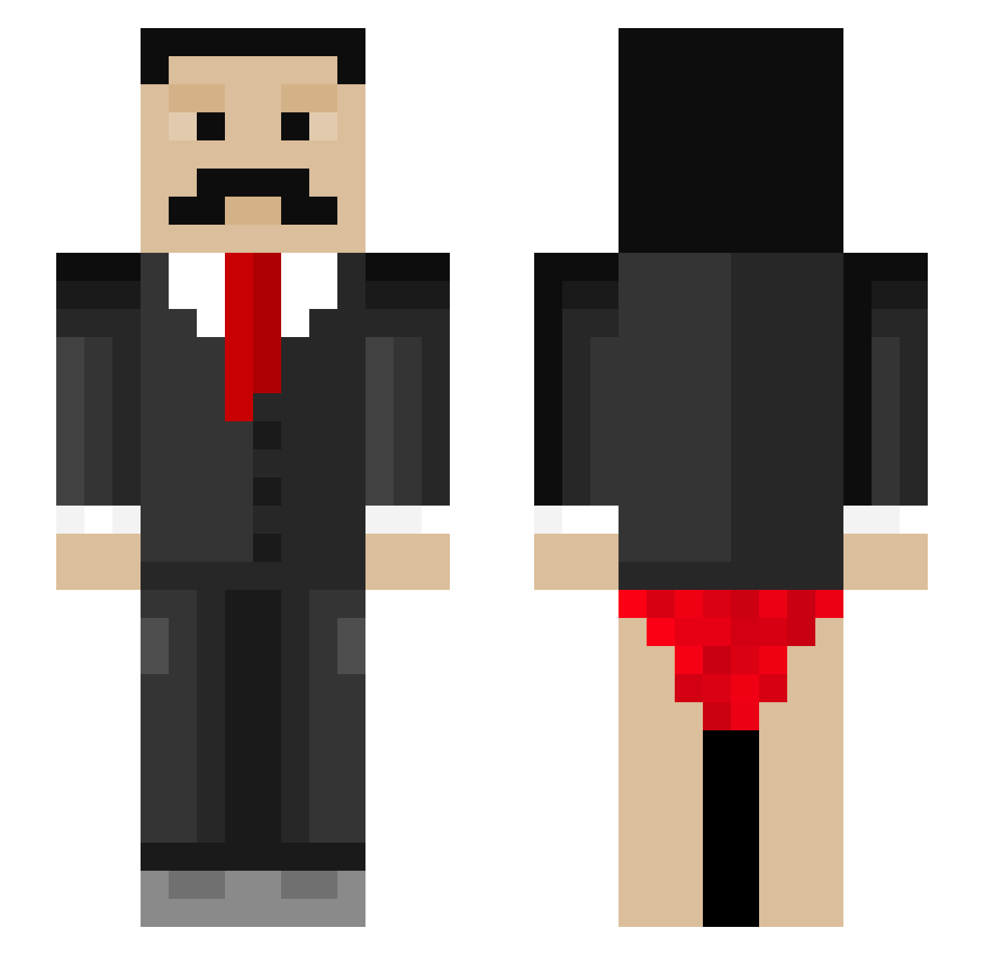 ThorsRiesenDing Minecraft skin, front and back view