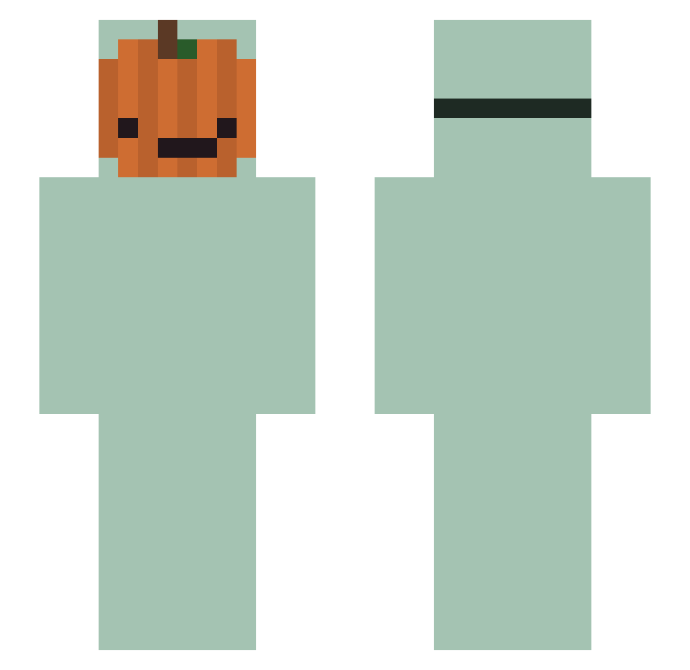 S7orrm Minecraft skin, front and back view