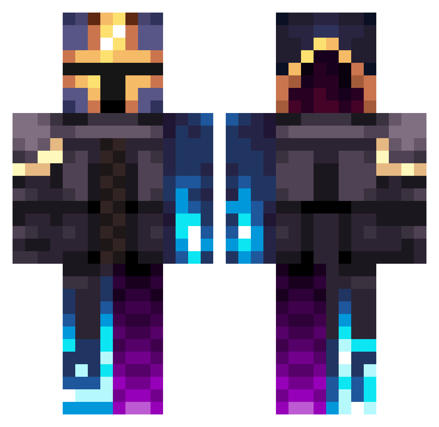 Warhammer_517 Minecraft skin, front and back view