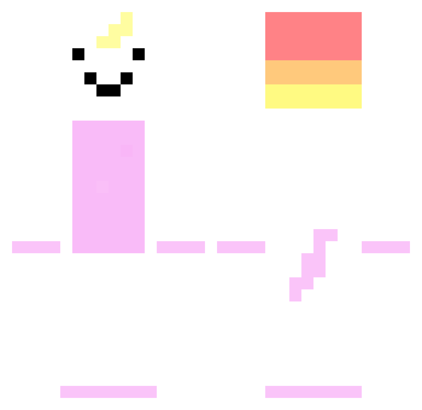 Nyanunicorn667 Minecraft skin, front and back view