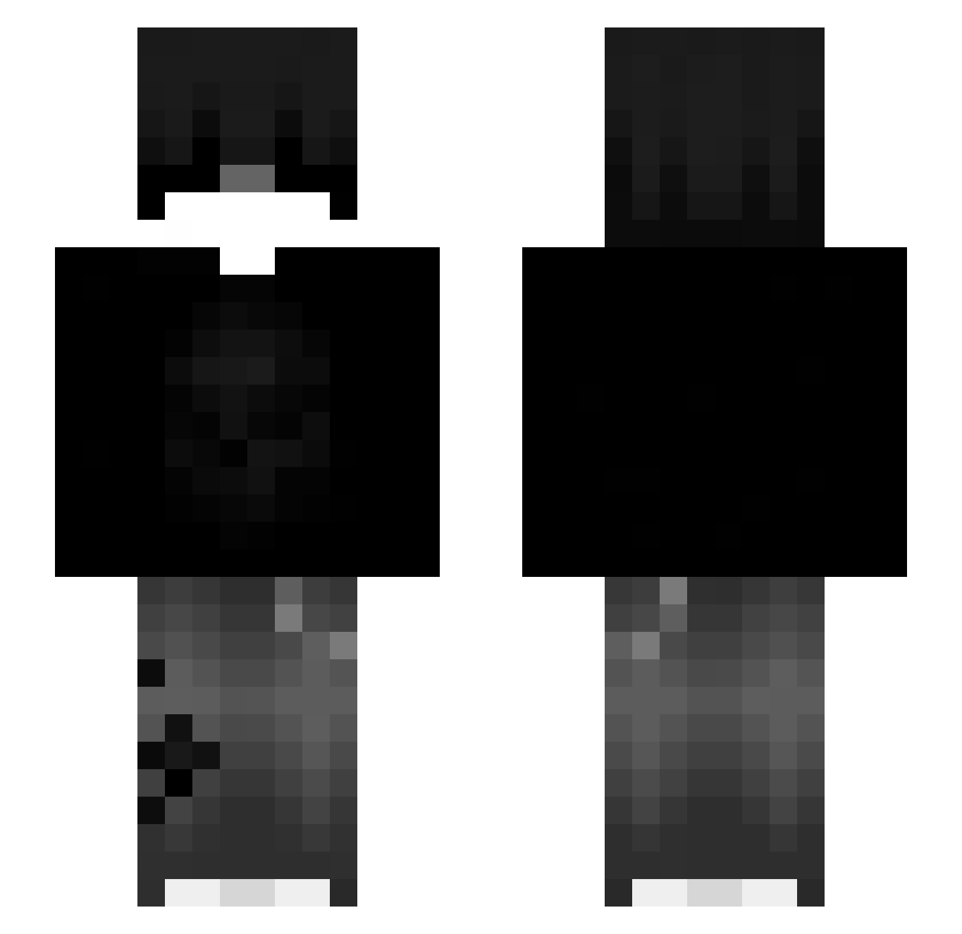 ThVoid_ Minecraft skin, front and back view