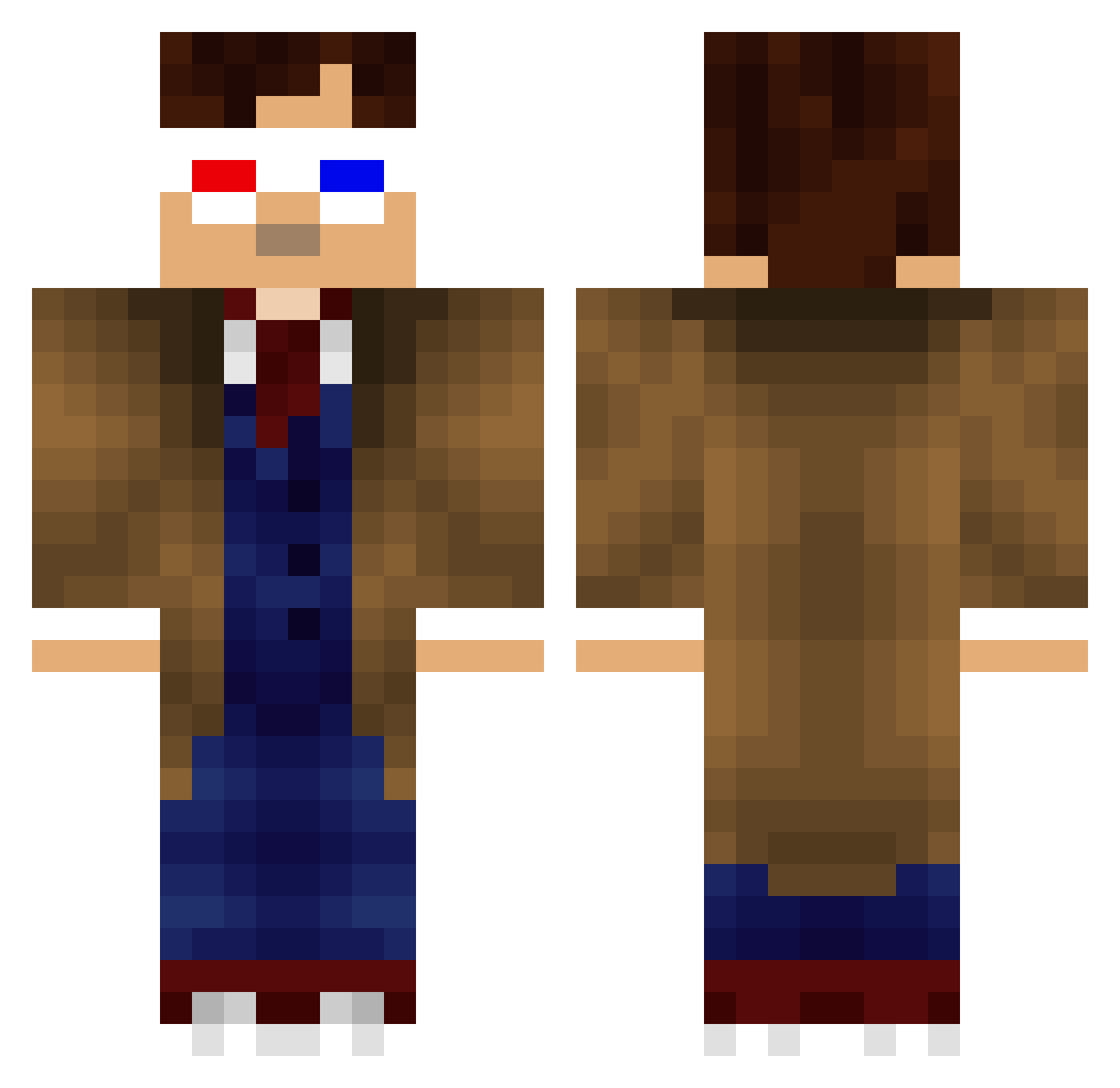 angelito Minecraft skin, front and back view