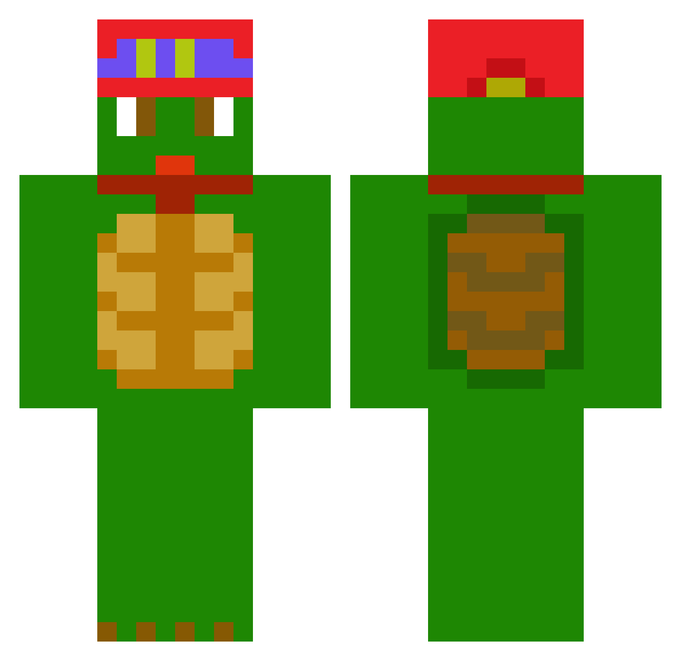natsirt52 Minecraft skin, front and back view