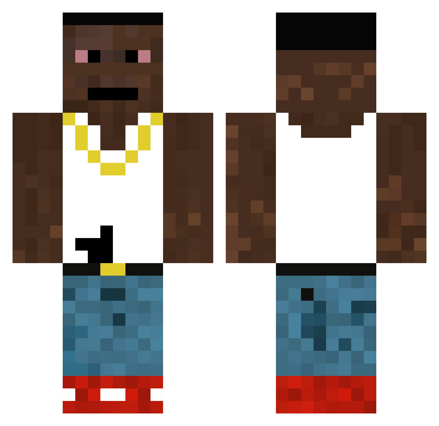 LaminatEssen Minecraft skin, front and back view