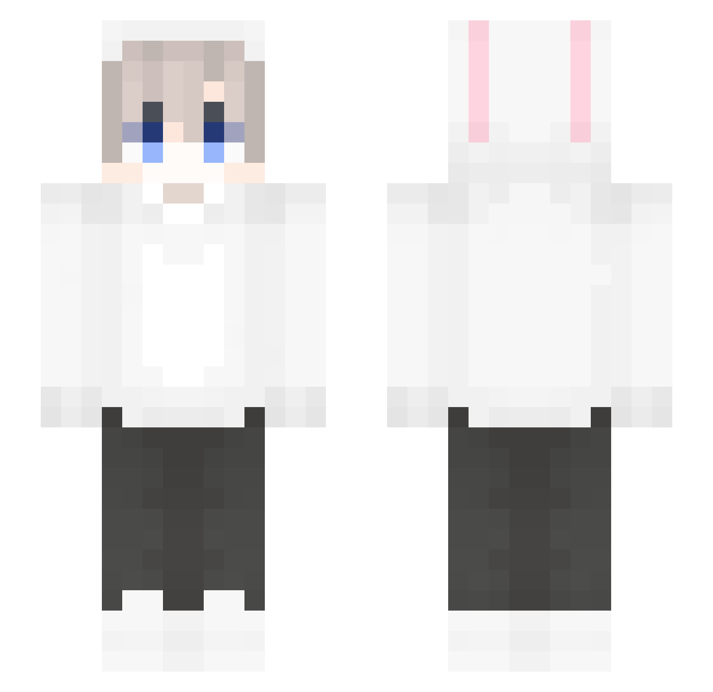 ZEPFY1123 Minecraft skin, front and back view