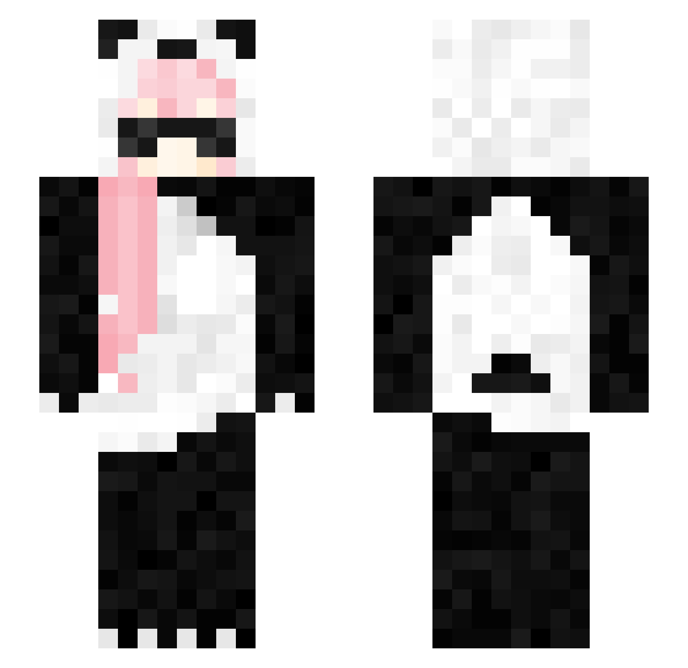 qzyst33 Minecraft skin, front and back view