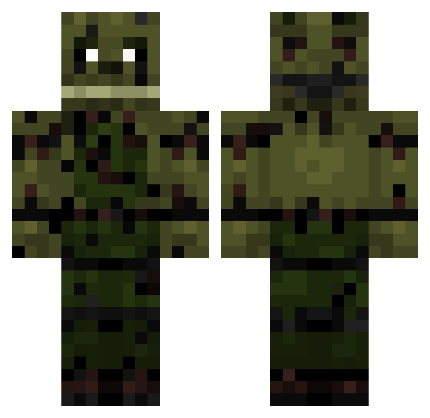 Micha_511 Minecraft skin, front and back view