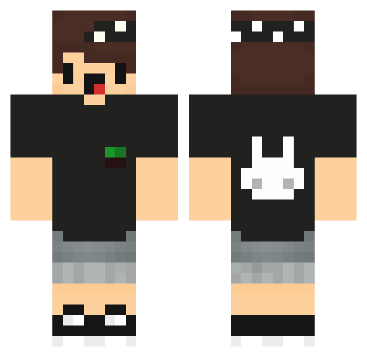 Mario_da_Yasmin Minecraft skin, front and back view
