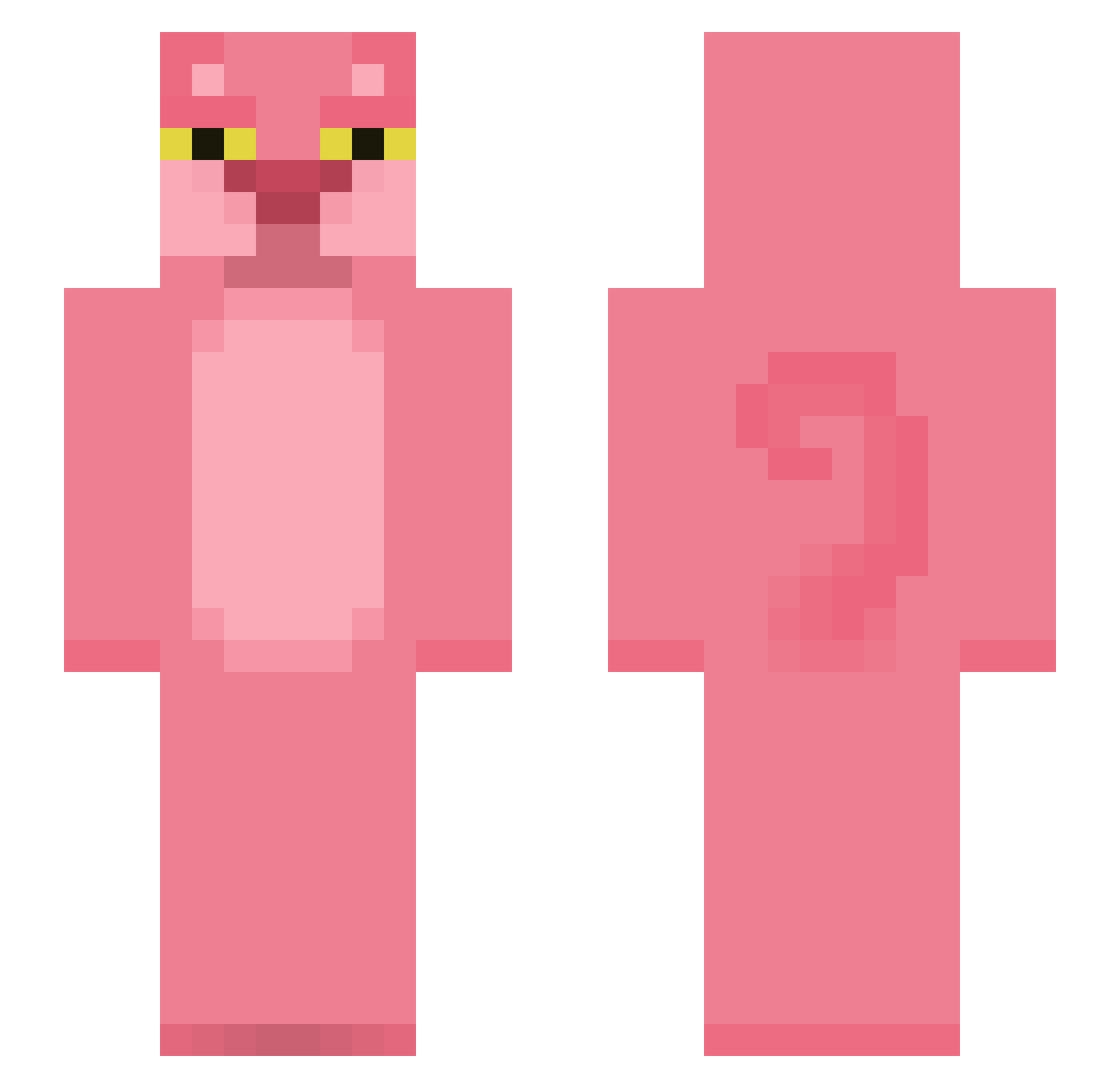 _RaREs Minecraft skin, front and back view