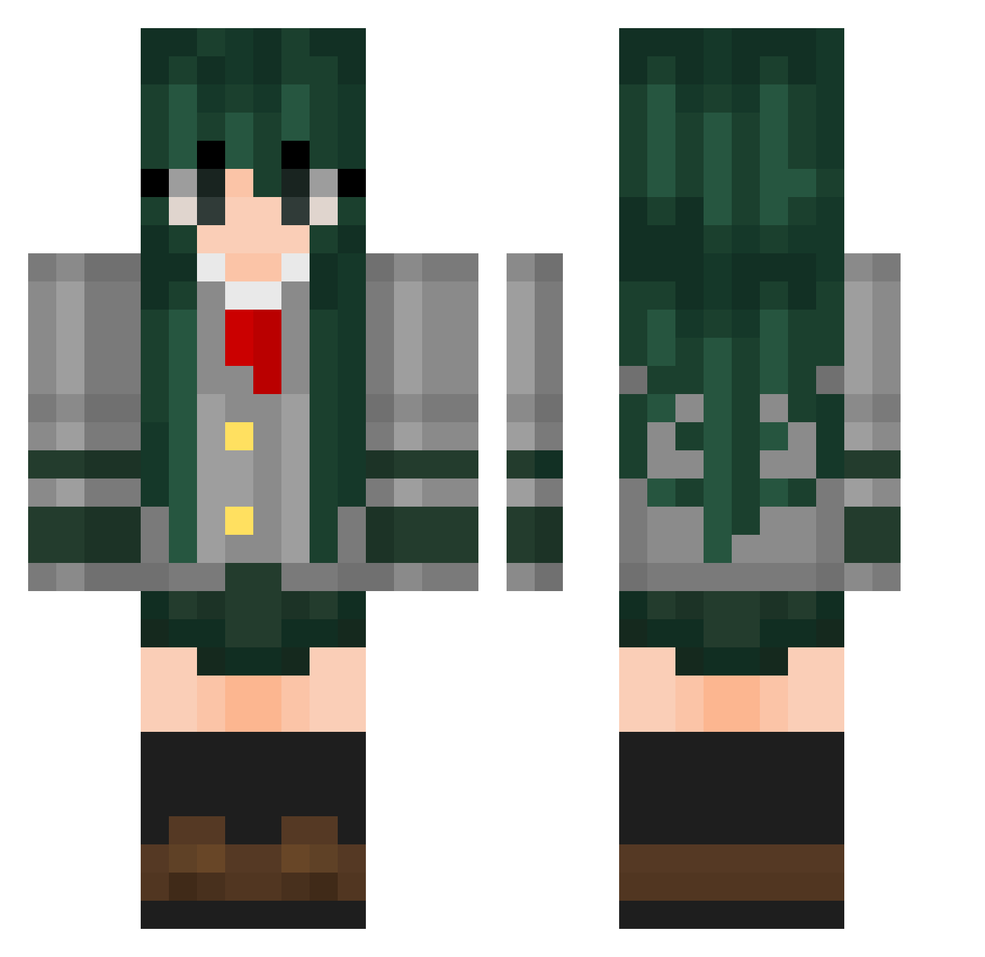 Sylveon1992 Minecraft skin, front and back view