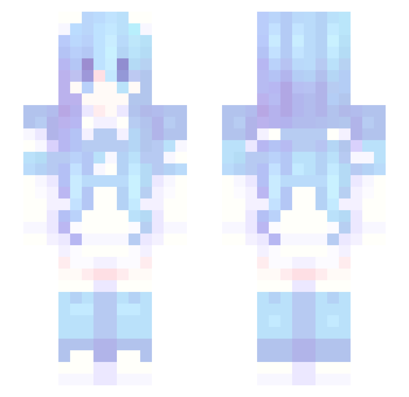 Tremila_ Minecraft skin, front and back view