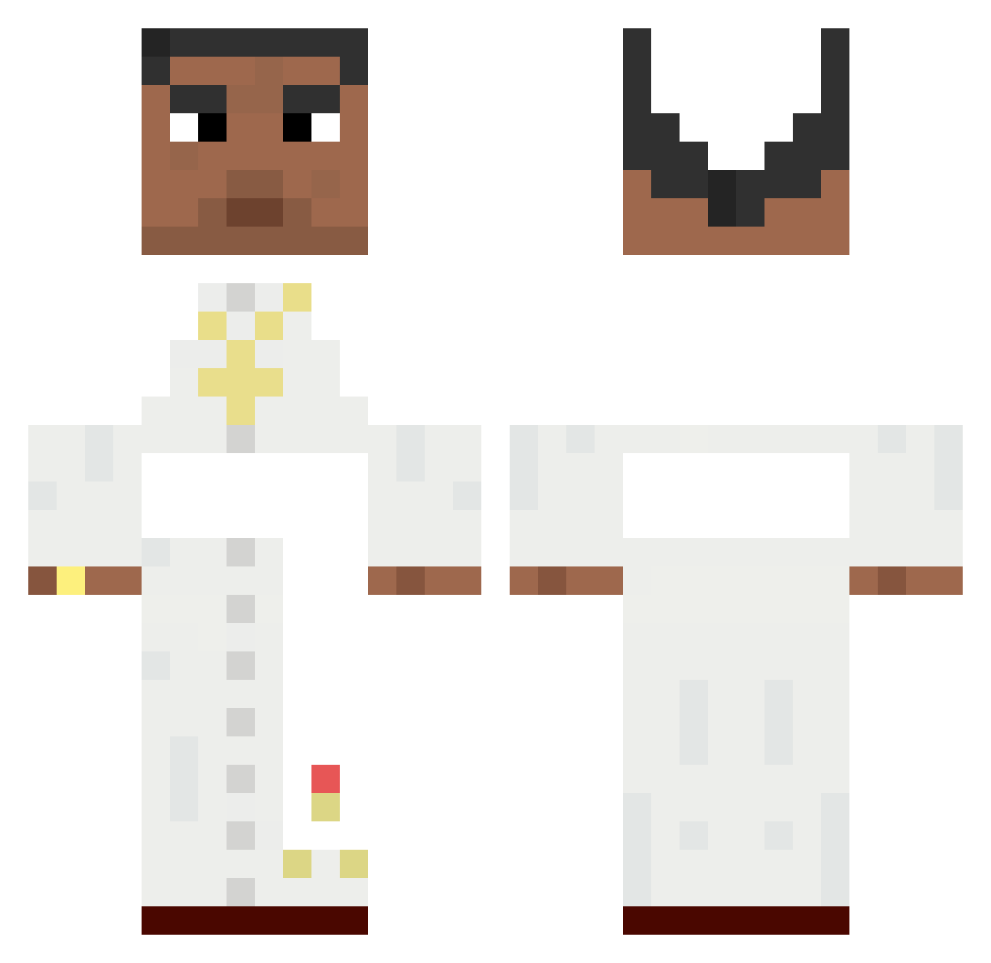 Gonzalo_ Minecraft skin, front and back view