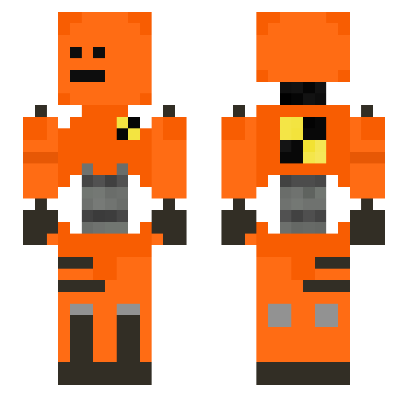 M_aeyo Minecraft skin, front and back view