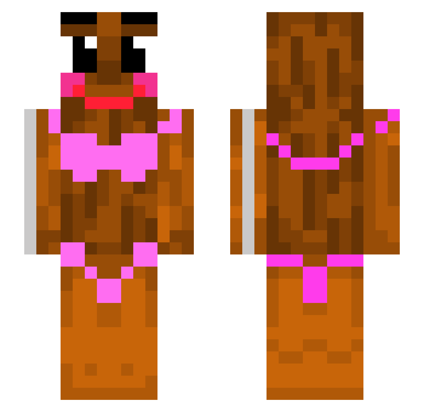 1ForeverAFK1 Minecraft skin, front and back view