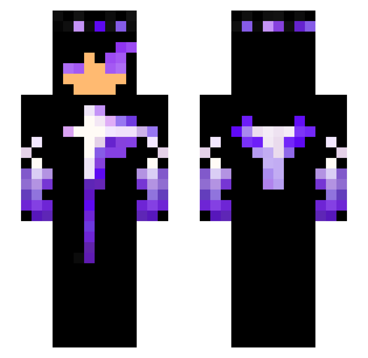 Drieti Minecraft skin, front and back view