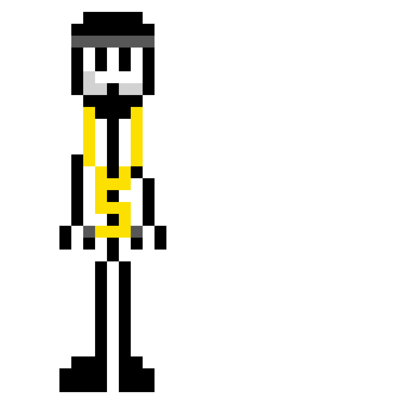 Bot_Trix Minecraft skin, front and back view
