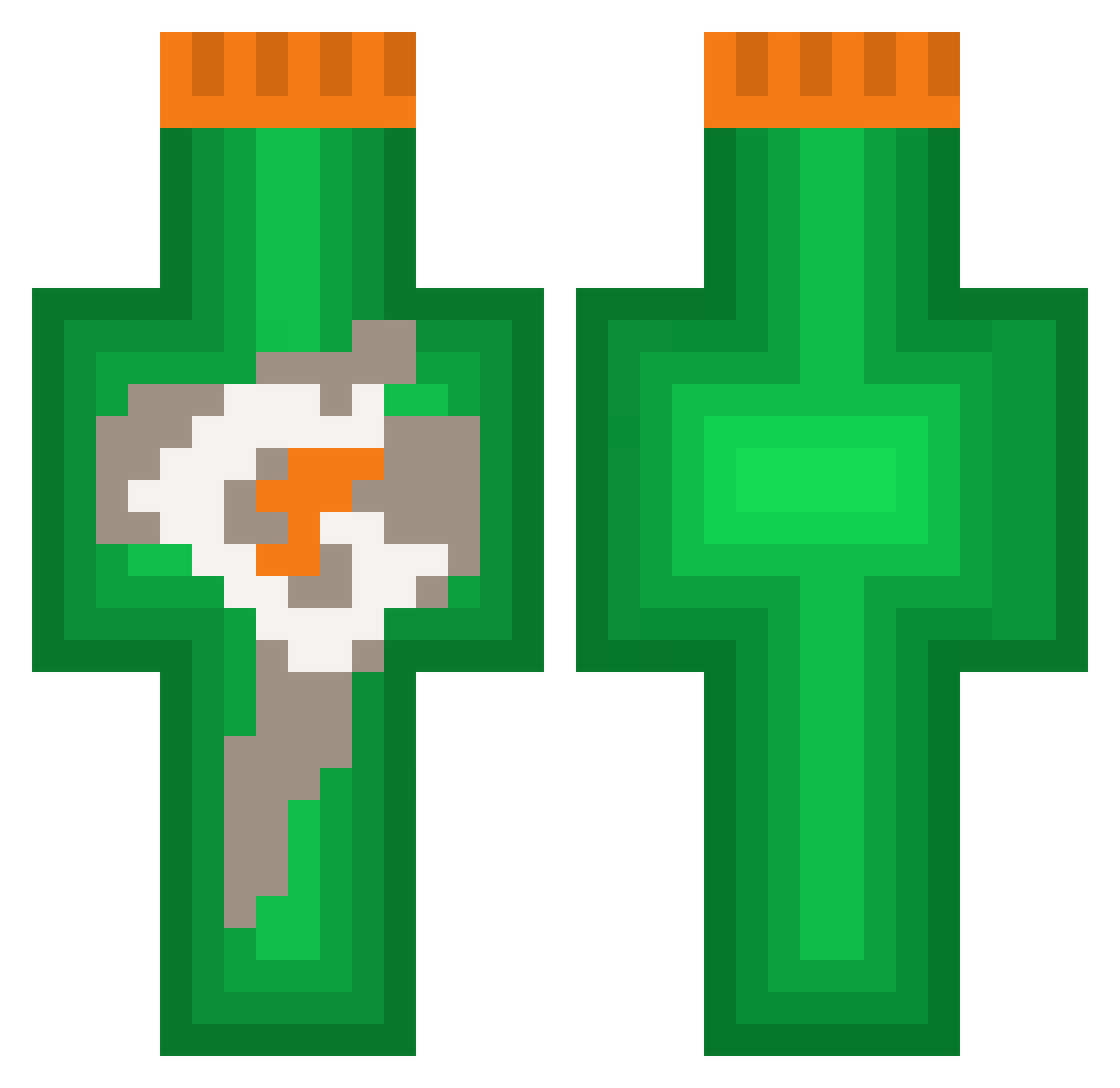 GATORADE_BOTTLES Minecraft skin, front and back view