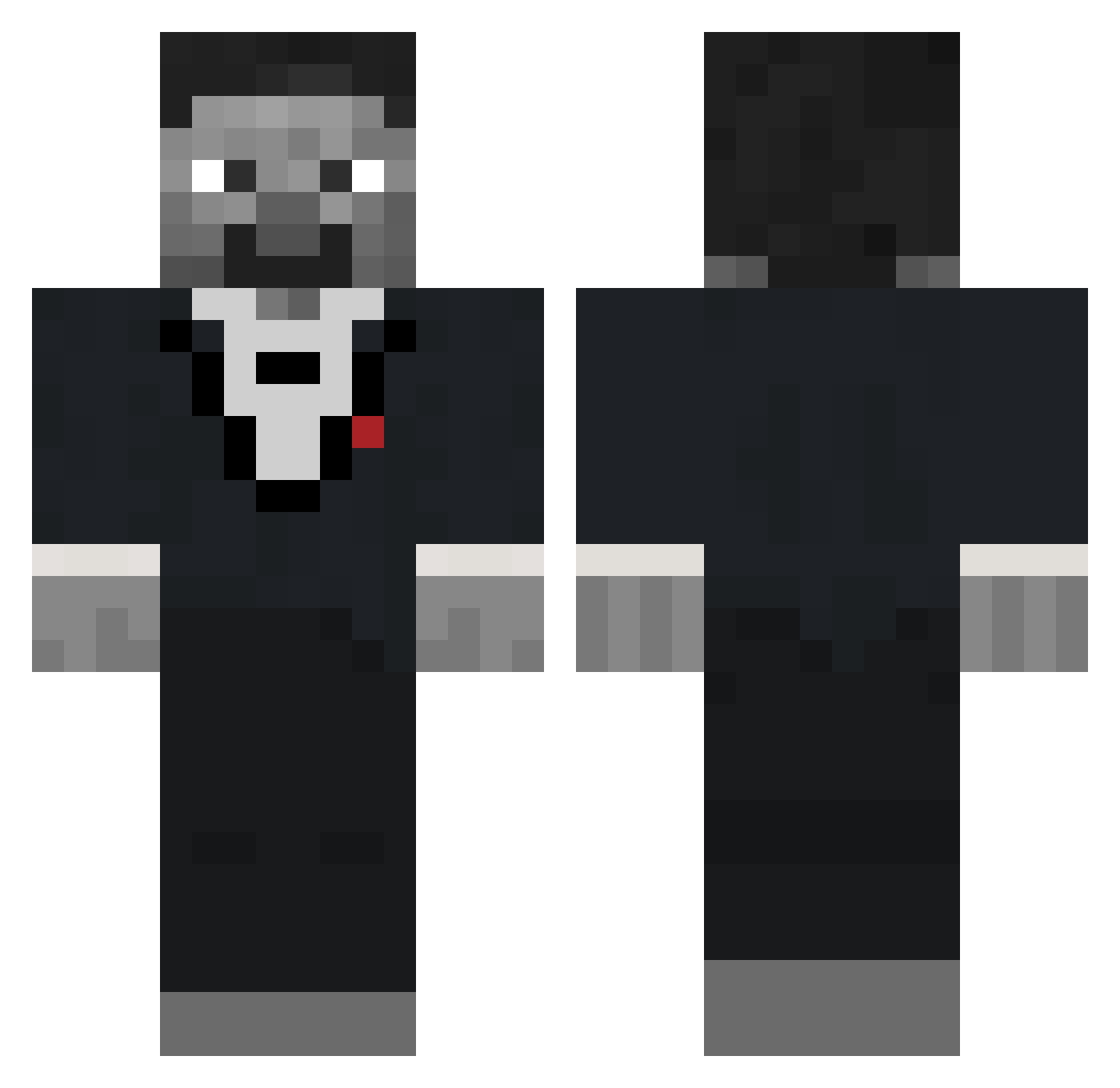 unemployed_bumah Minecraft skin, front and back view