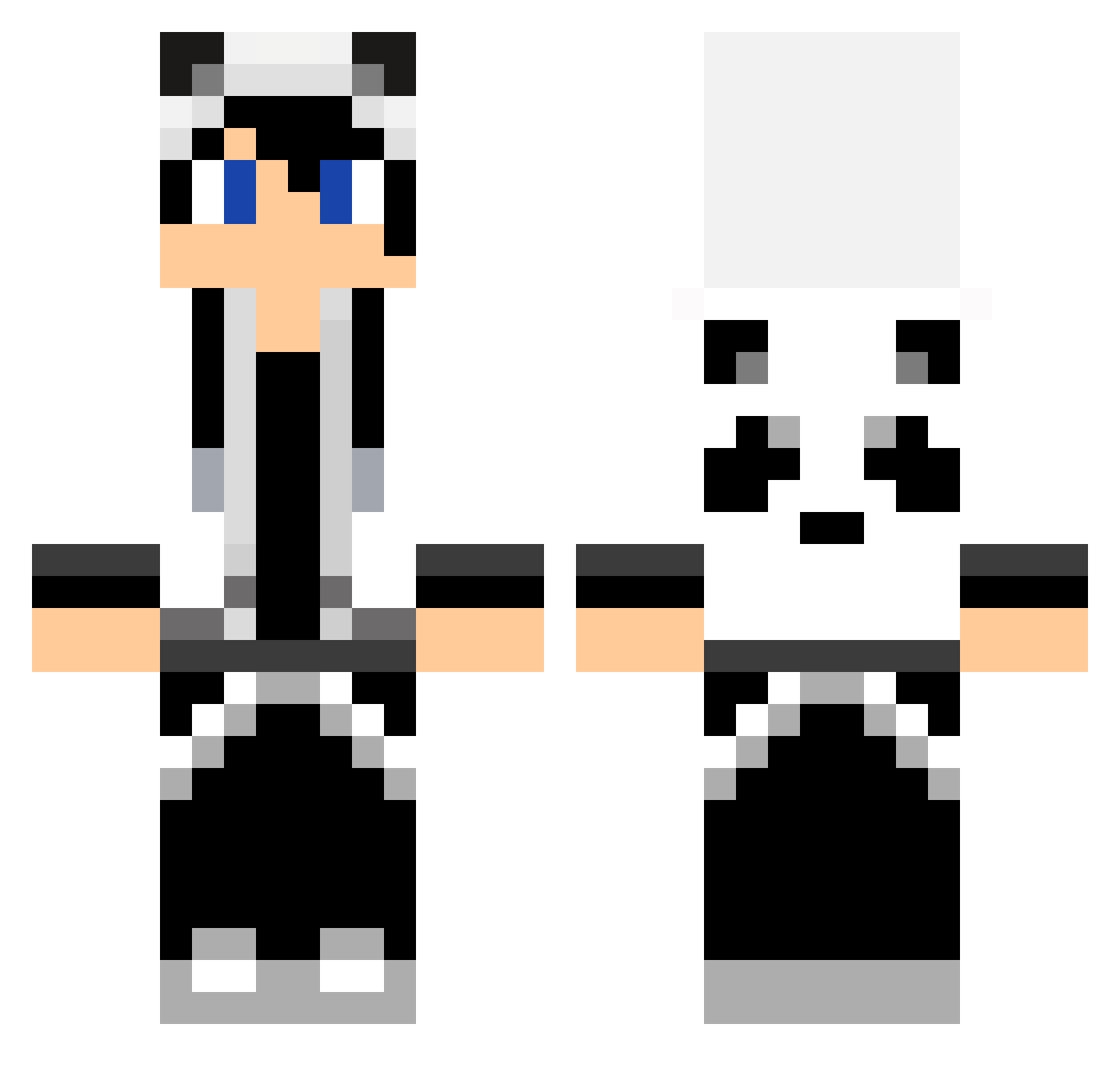 A315 Minecraft skin, front and back view