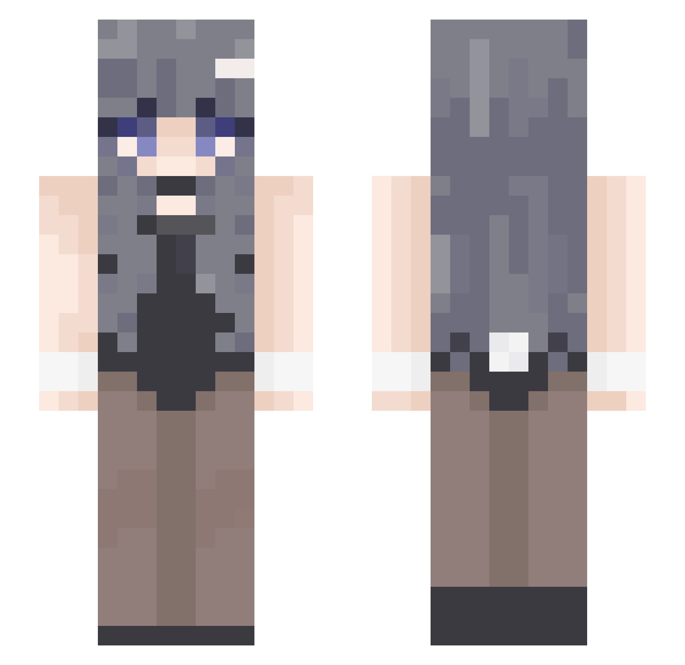 CoolBoiy Minecraft skin, front and back view
