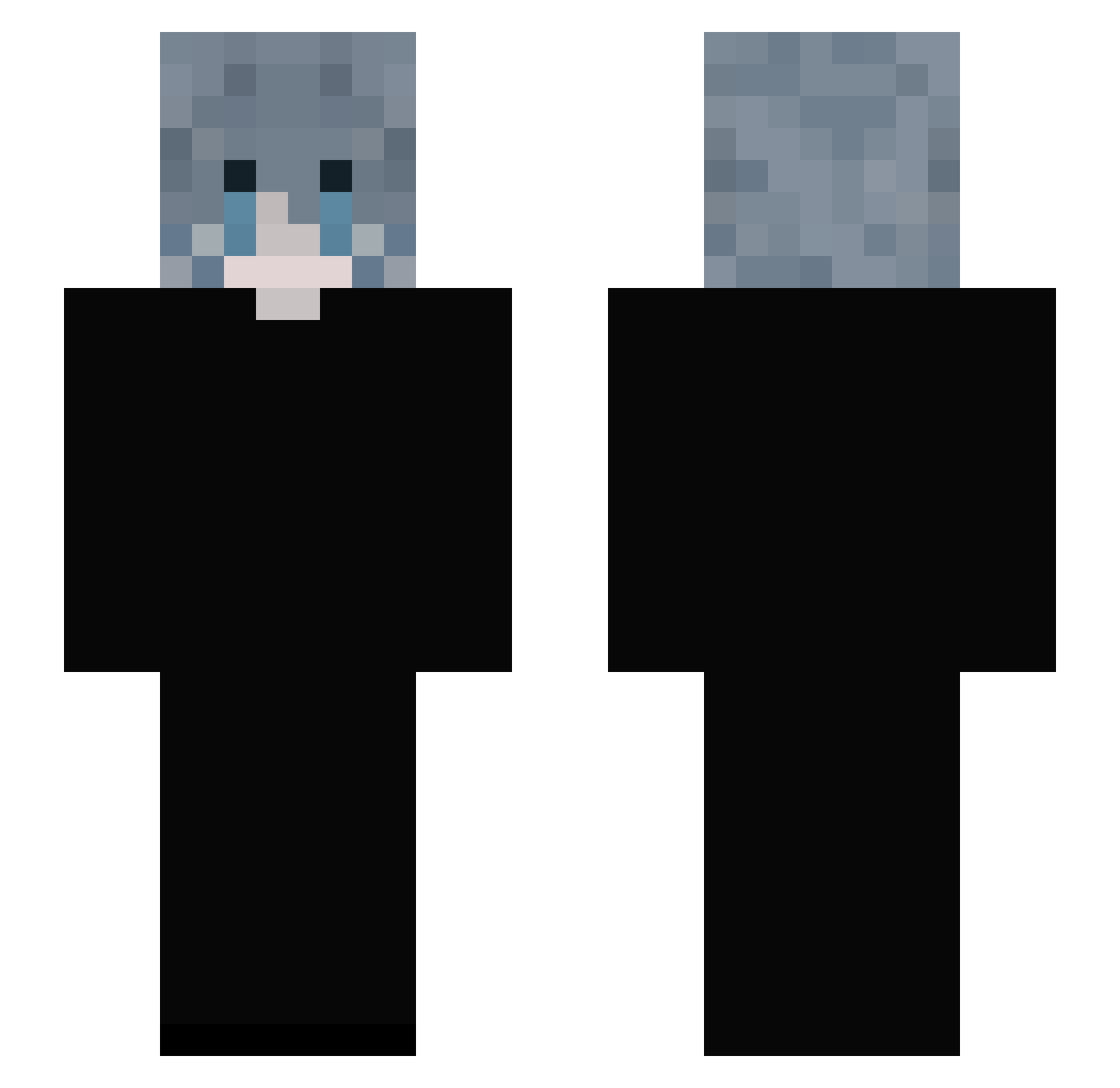 yutashikamori Minecraft skin, front and back view