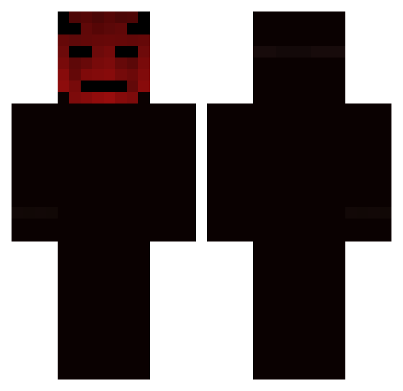 StormCaio Minecraft skin, front and back view