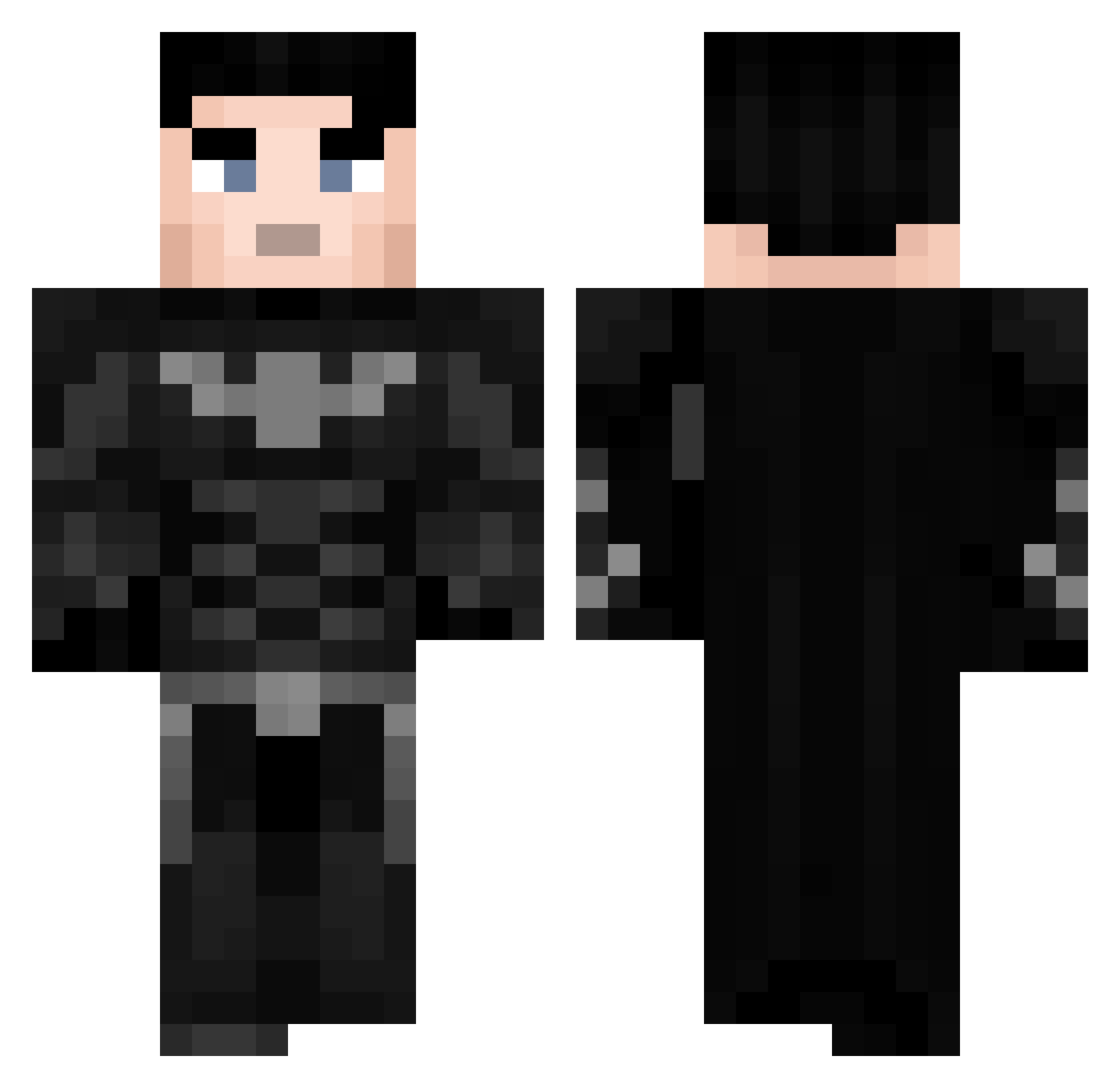 Jpsf555 Minecraft skin, front and back view