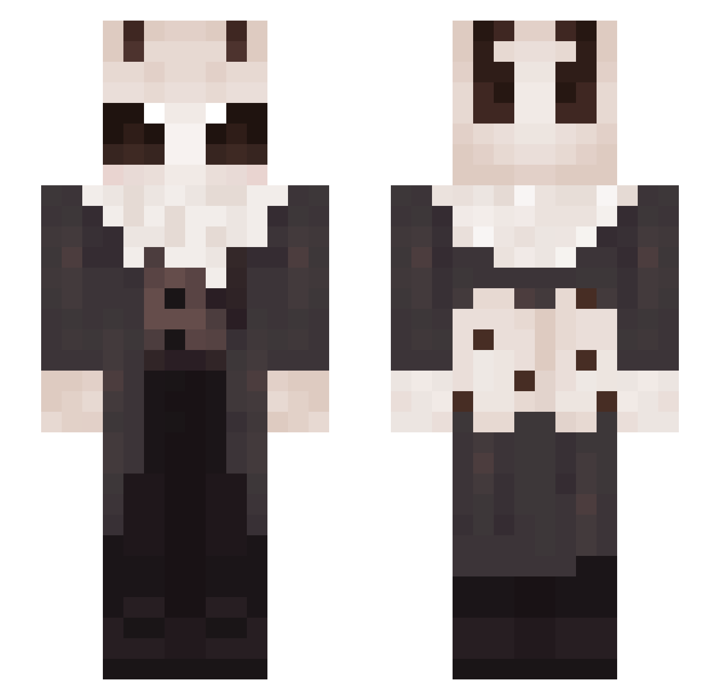 Domenic5324 Minecraft skin, front and back view