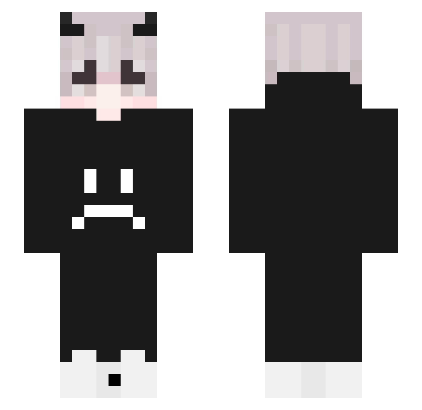 Rqzerx Minecraft skin, front and back view