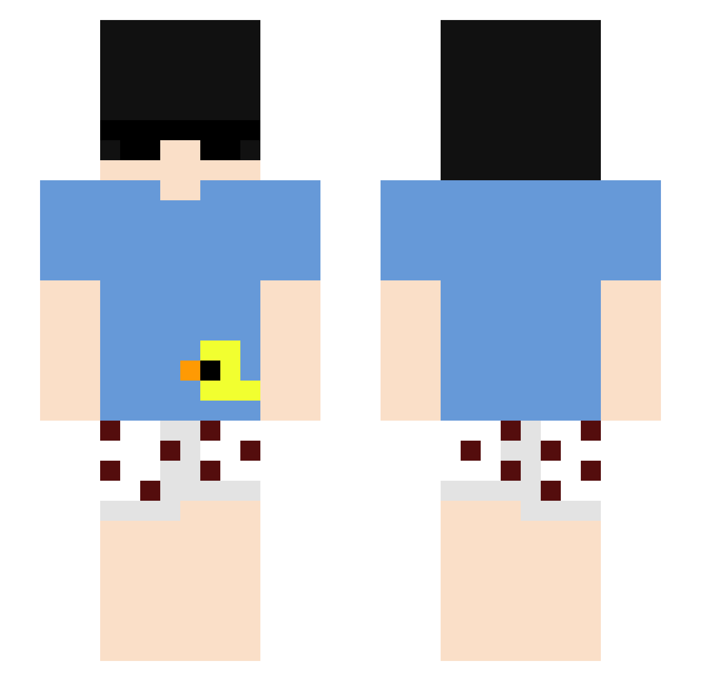 _nicodl_ Minecraft skin, front and back view