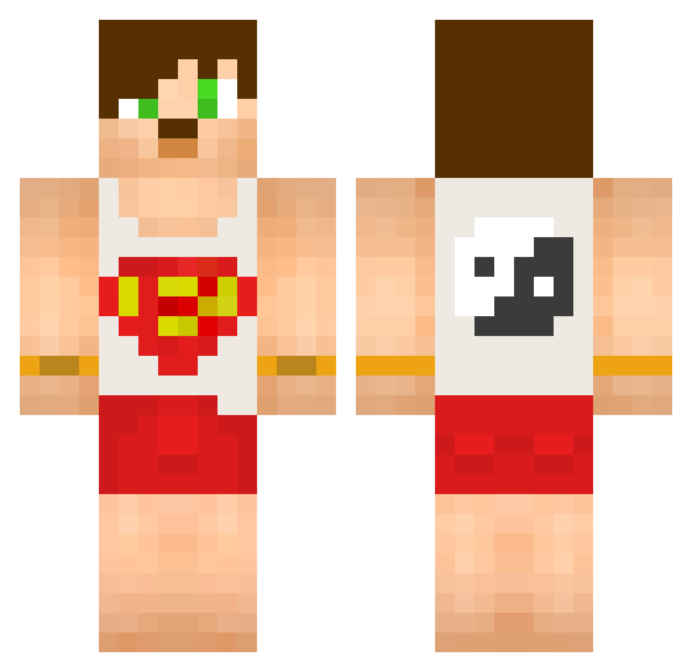 Egemenjr12 Minecraft skin, front and back view
