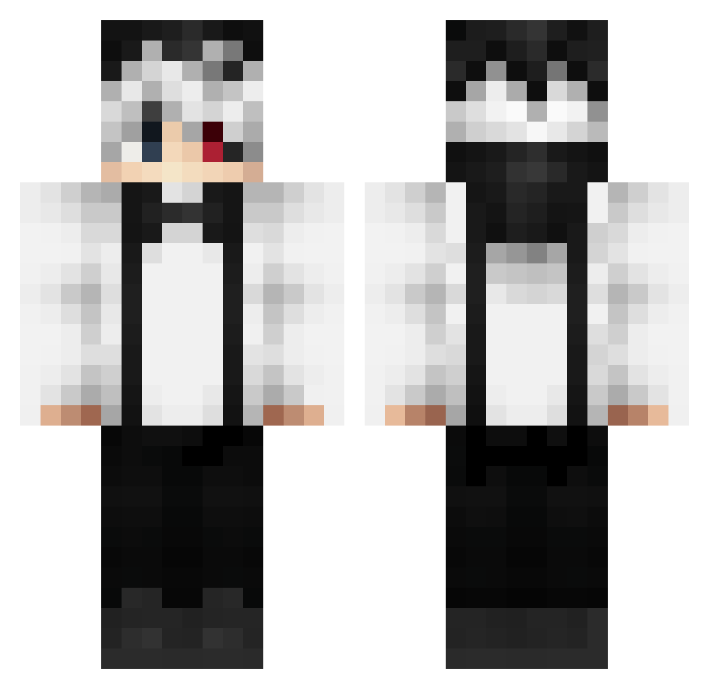 IulianBoss25 Minecraft skin, front and back view