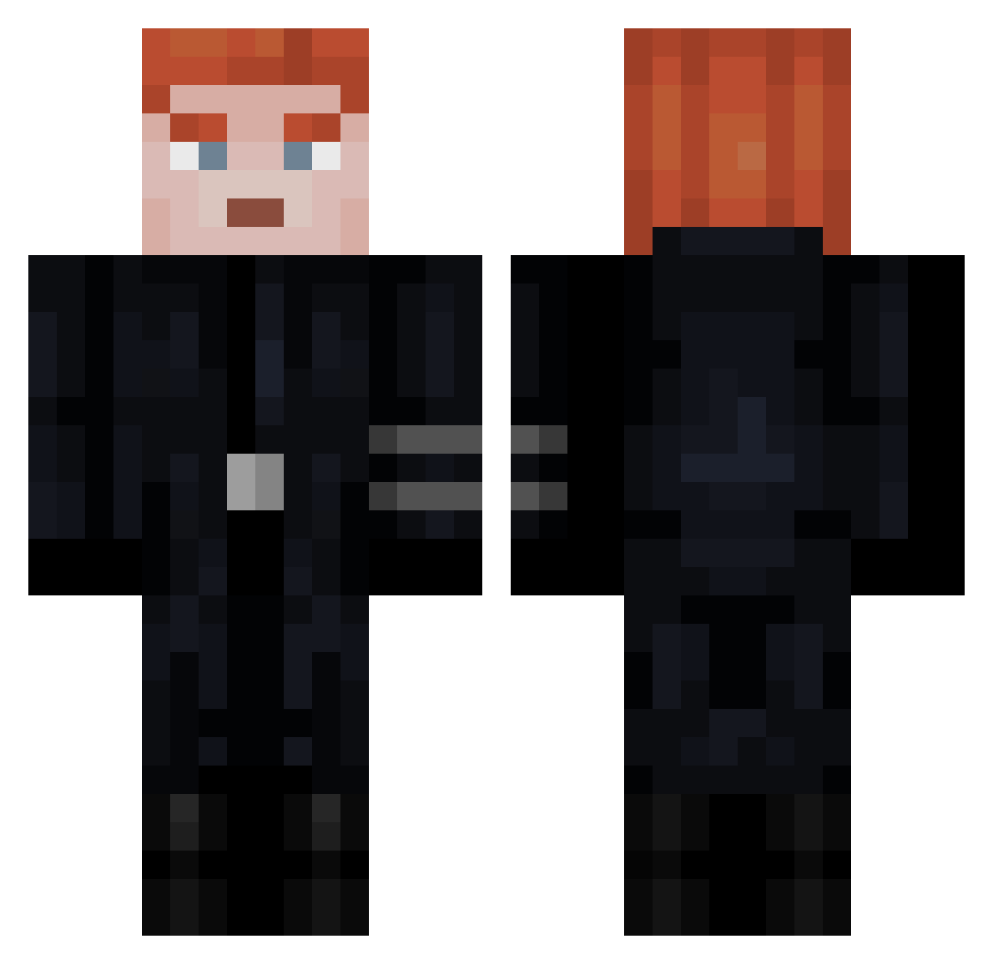 Falcon2233 Minecraft skin, front and back view