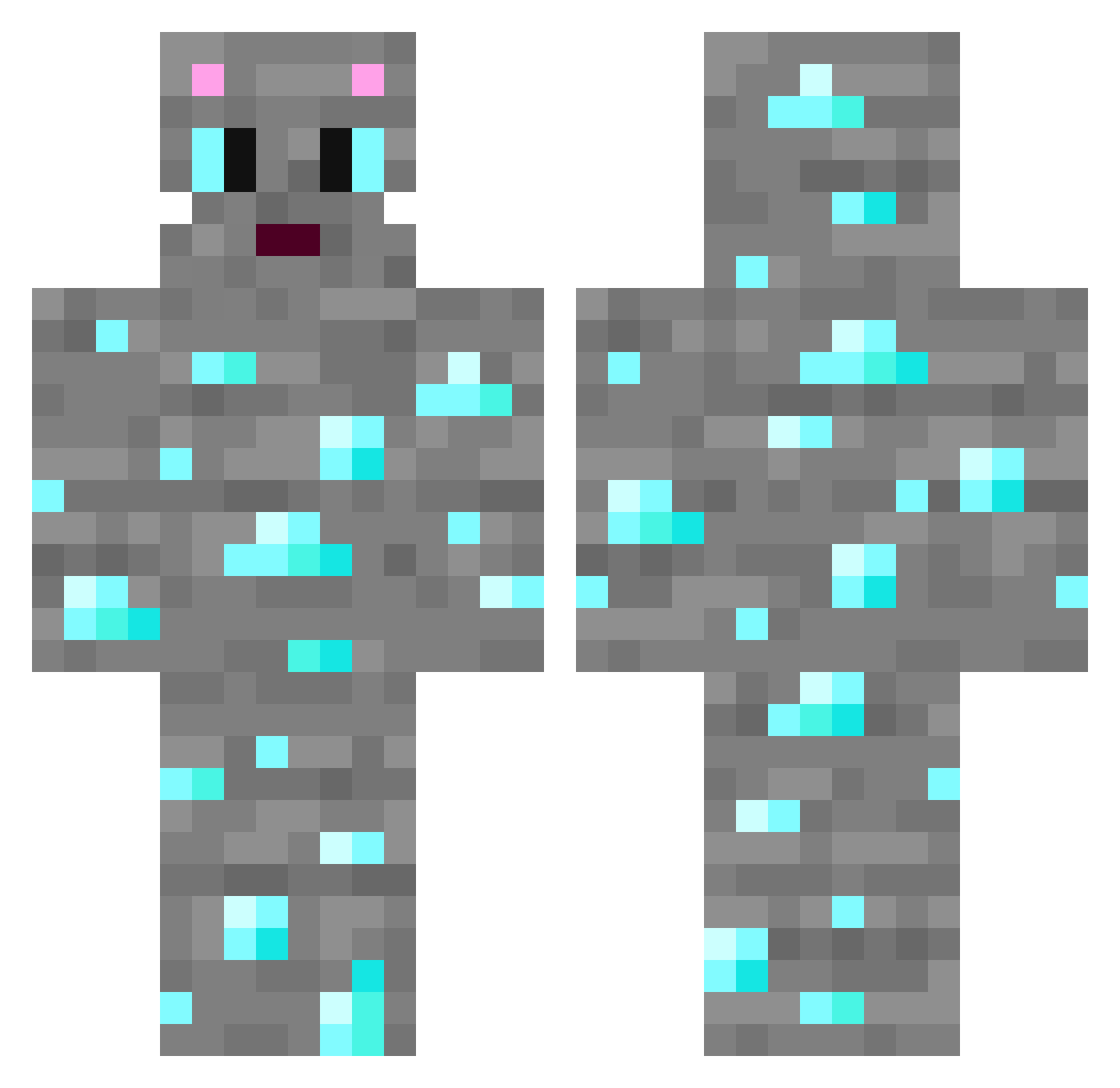 jph00 Minecraft skin, front and back view
