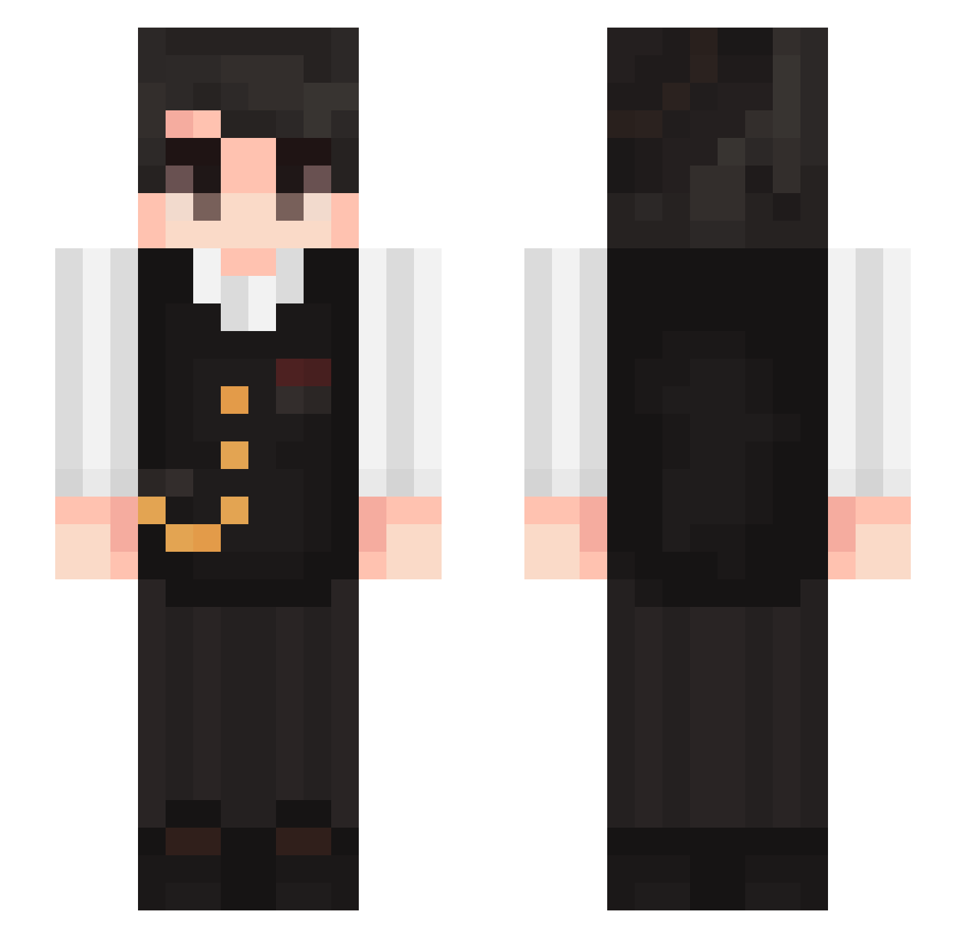 Crustel_ Minecraft skin, front and back view