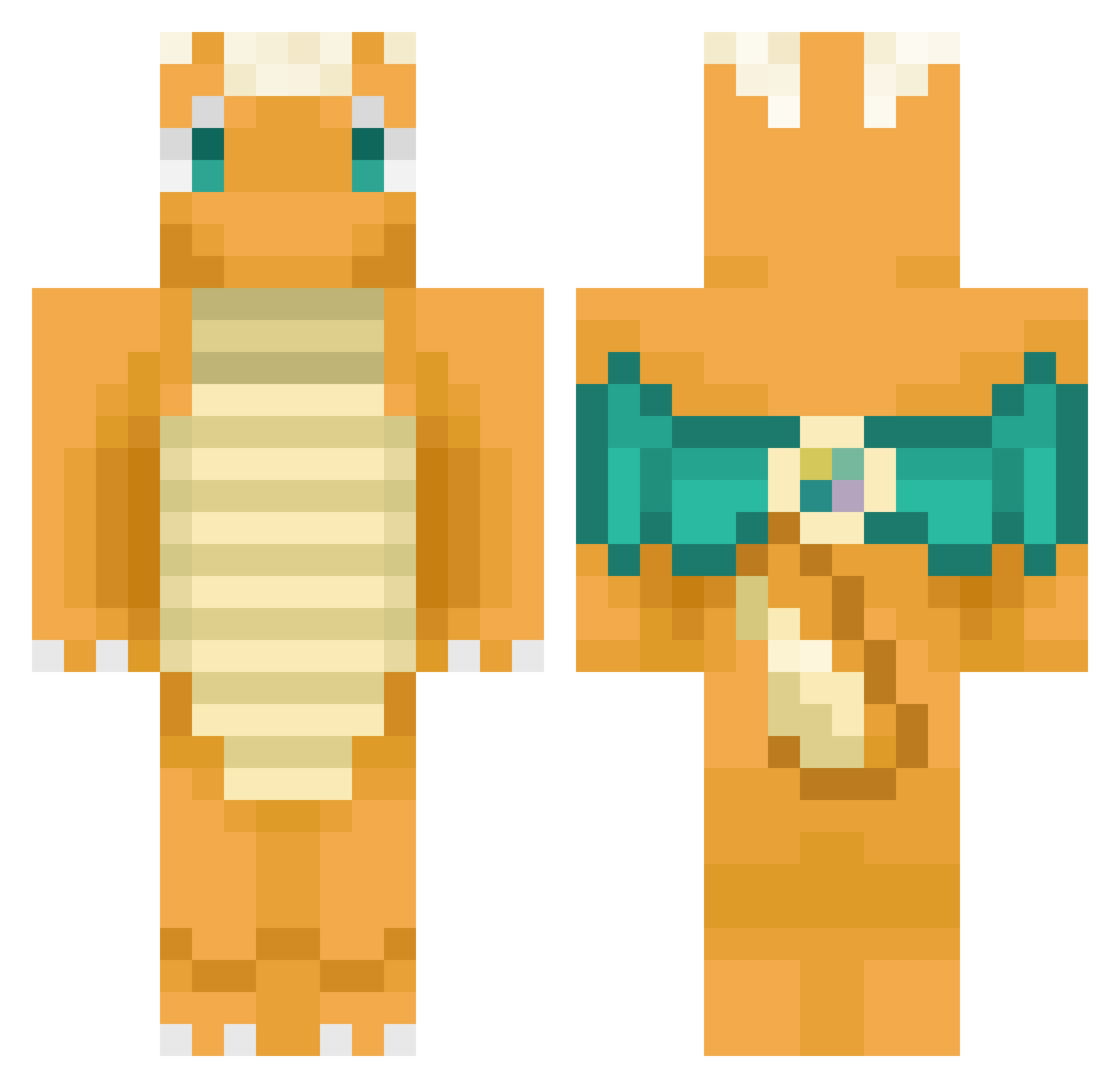 MangNanYoong Minecraft skin, front and back view
