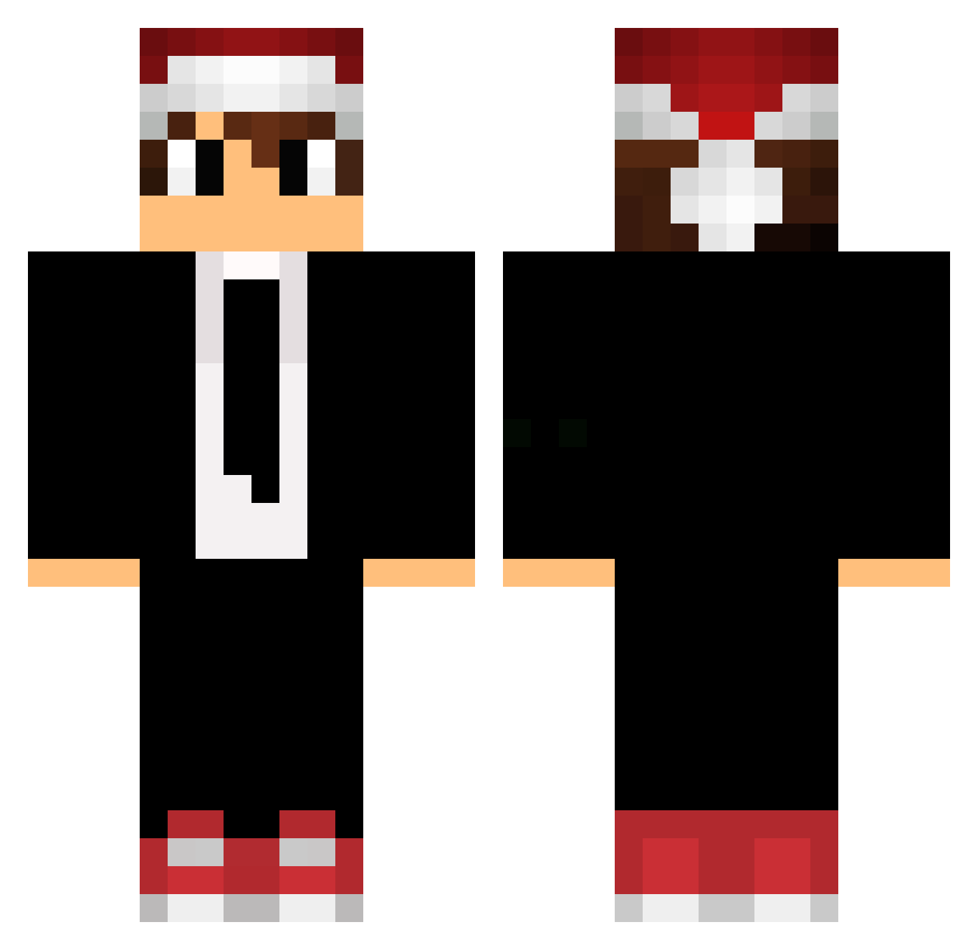 Vivacityy Minecraft skin, front and back view