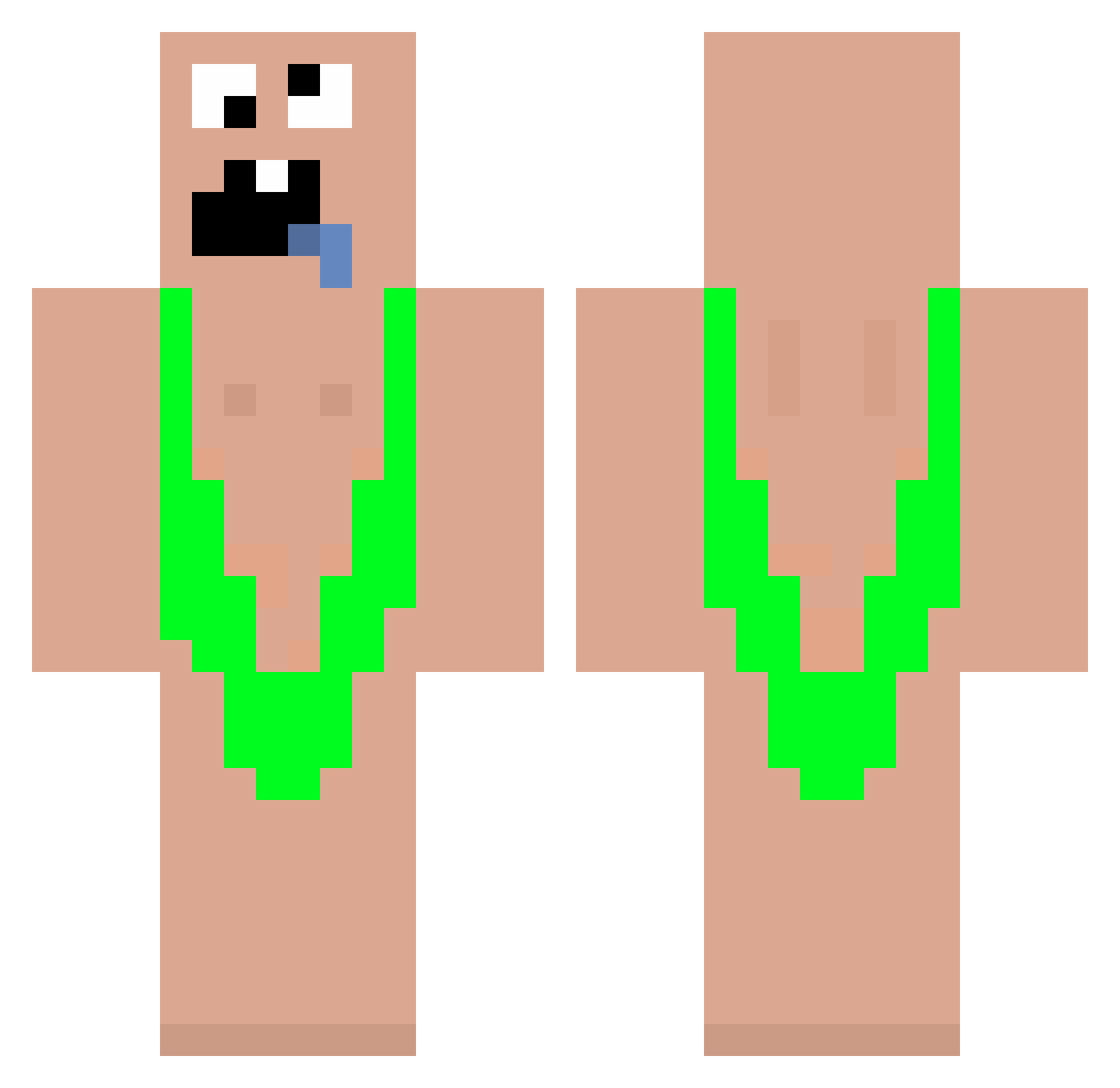 Sniper_hidde Minecraft skin, front and back view