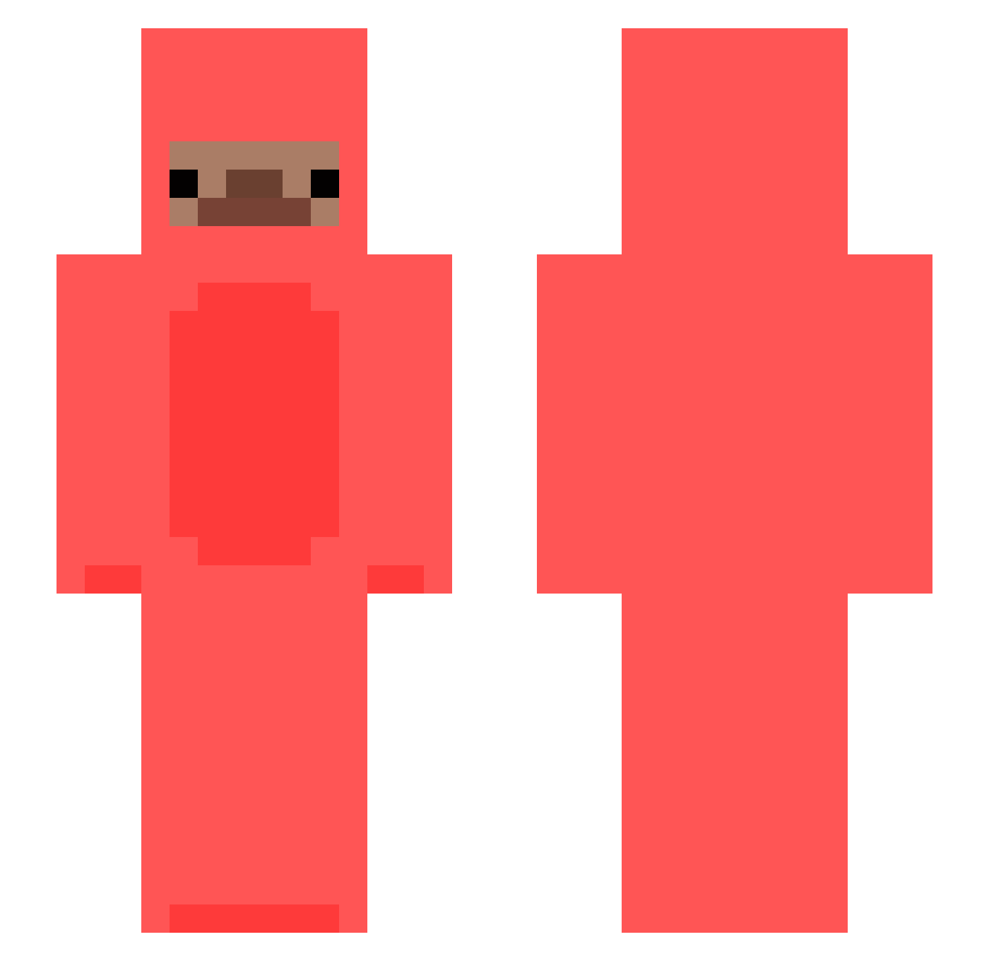 har_p Minecraft skin, front and back view