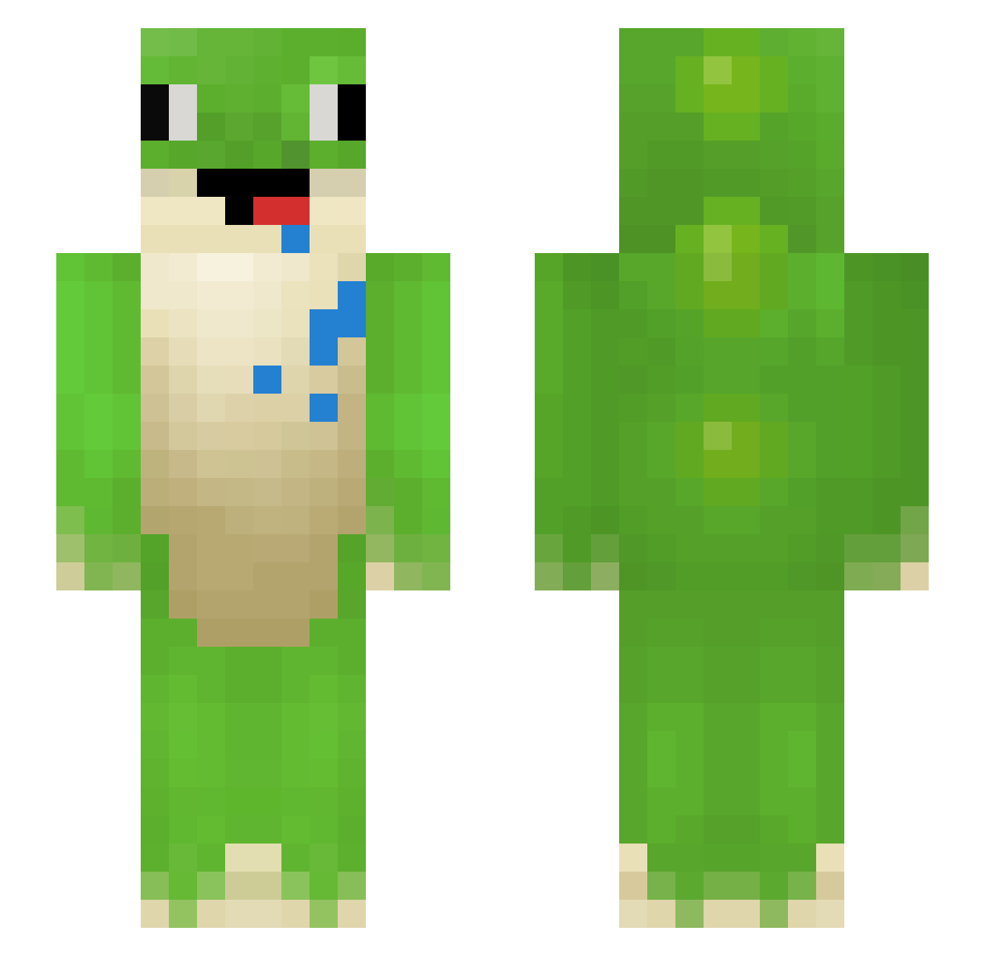 gothboi_ Minecraft skin, front and back view