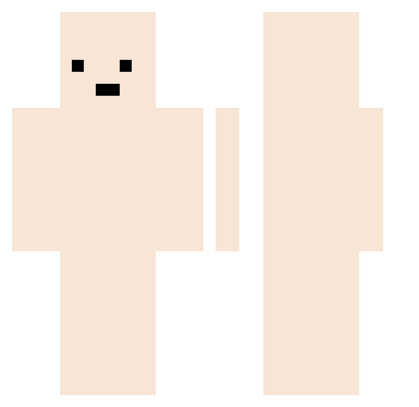 tyyeyu Minecraft skin, front and back view