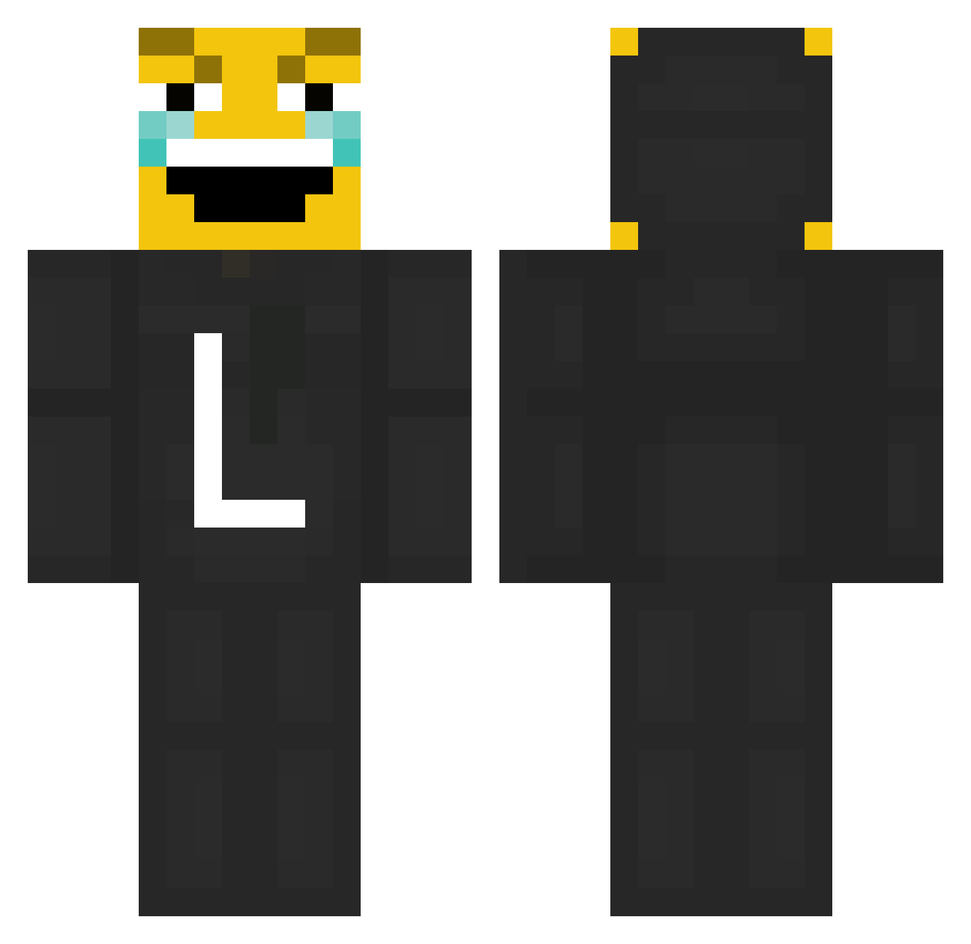 Ploont_5 Minecraft skin, front and back view