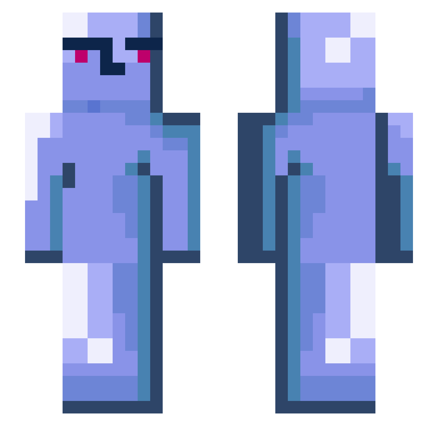 Freire__ Minecraft skin, front and back view