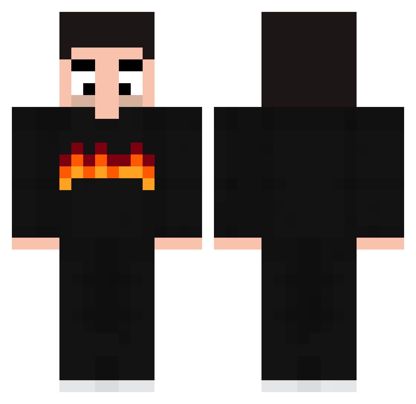 Capotos_Play Minecraft skin, front and back view