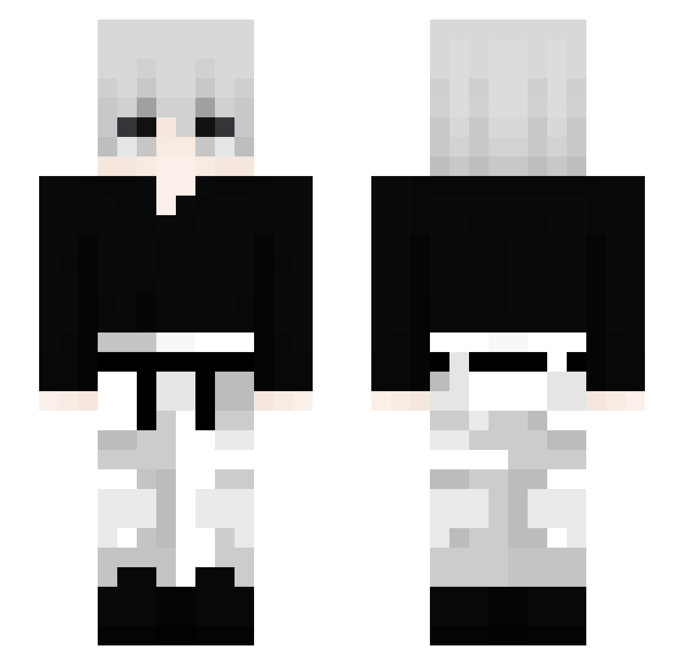 ScoundrelKiller Minecraft skin, front and back view
