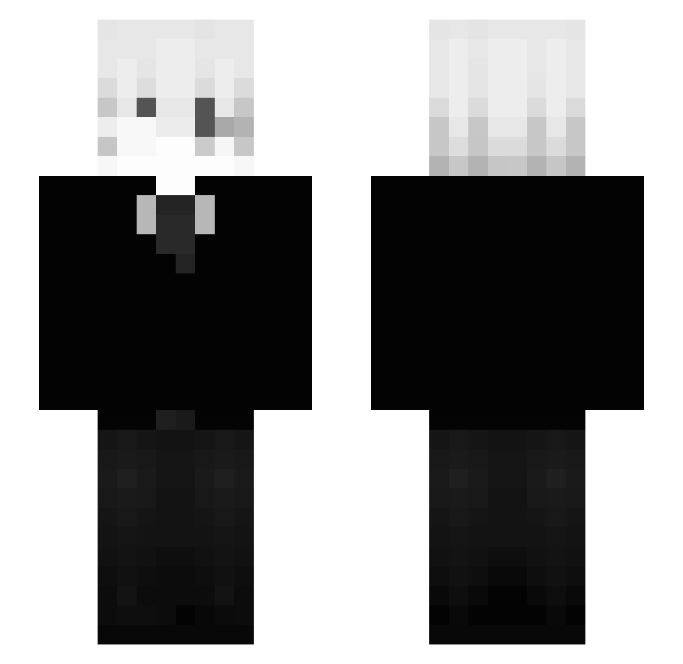 SlimHype_ Minecraft skin, front and back view