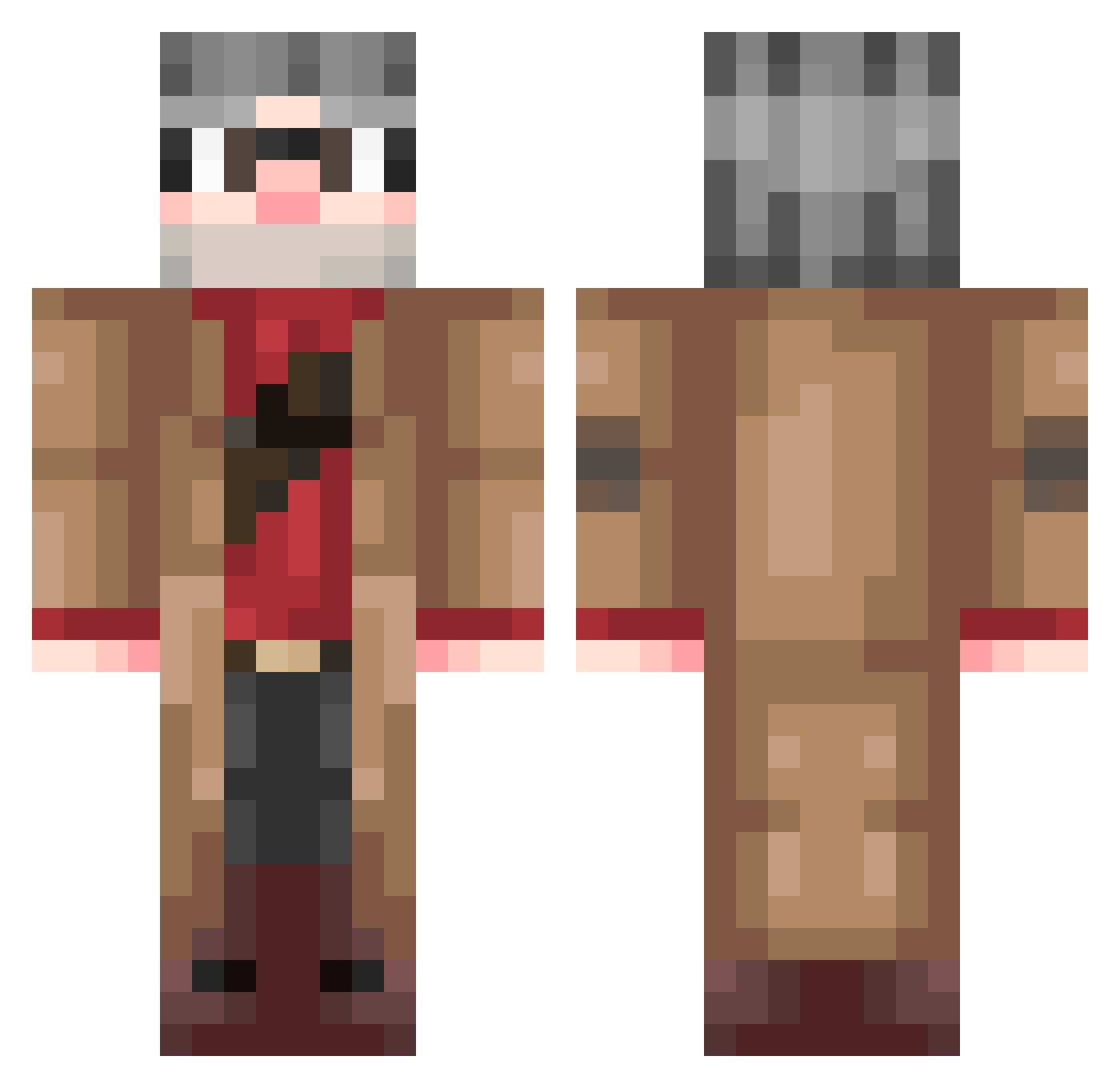funny_sillyguy Minecraft skin, front and back view