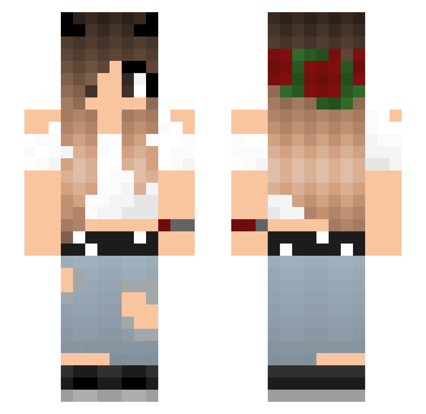 COLIVI Minecraft skin, front and back view