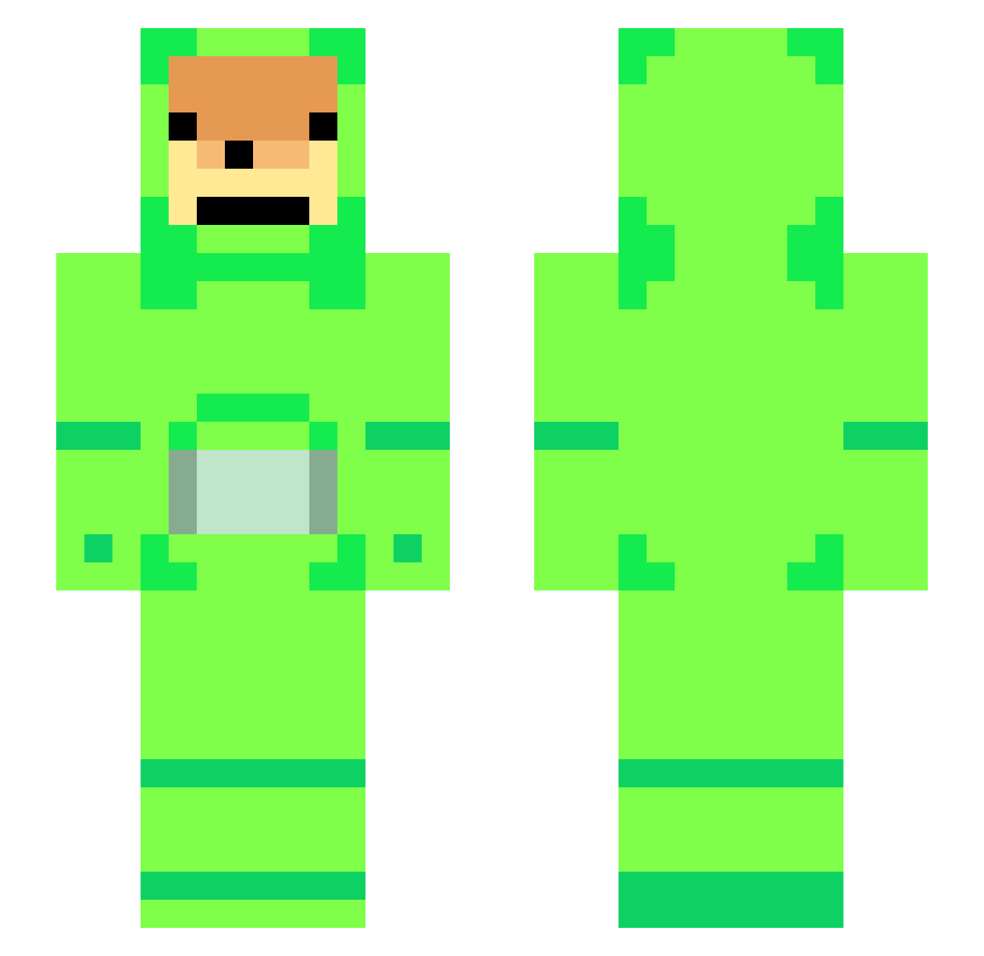 Fred_Spinkebop Minecraft skin, front and back view